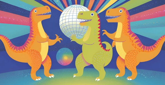 Kids fancy dress dino disco 