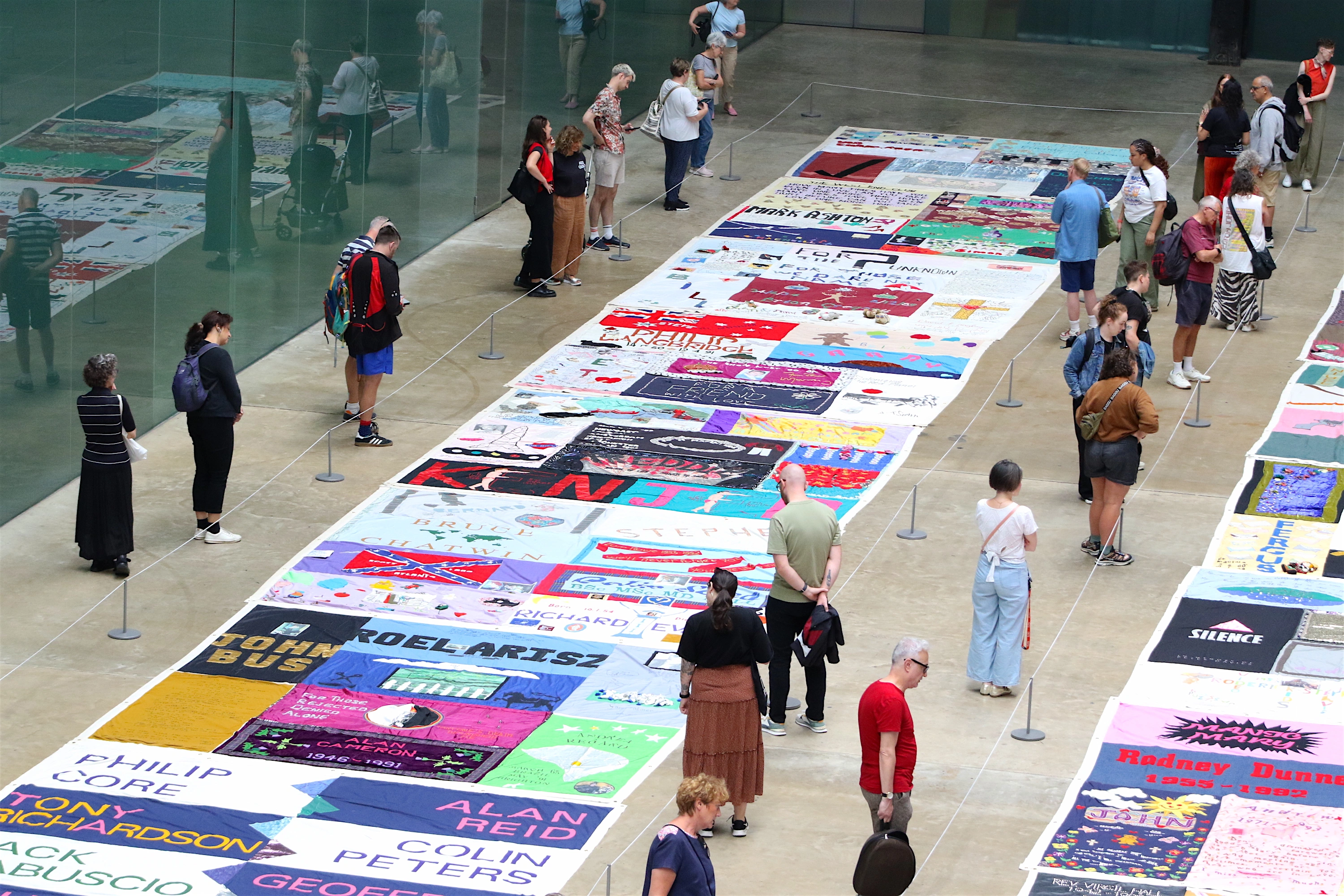 UK AIDS Memorial Quilt Display